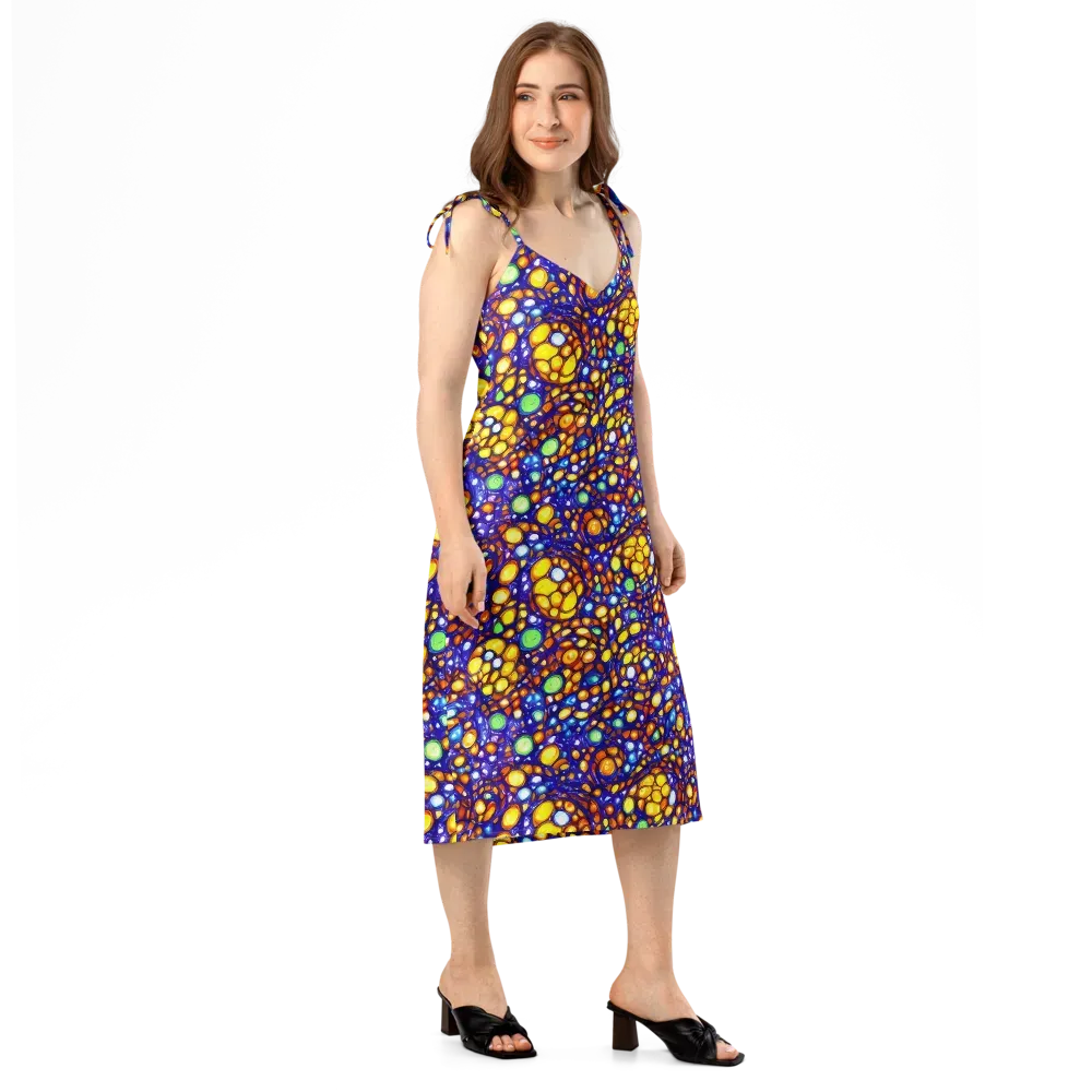 Cobalt Nectar on Slip Dress — Right Front