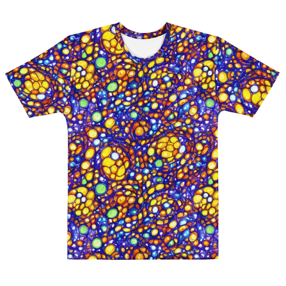 Cobalt Nectar on Men's Cotton Crew Neck T-Shirt — Front