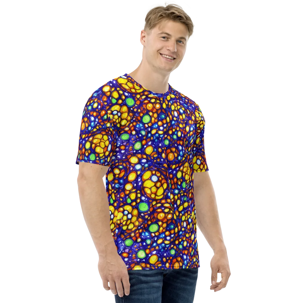 Cobalt Nectar on Men's Crew Neck T-Shirt — Right