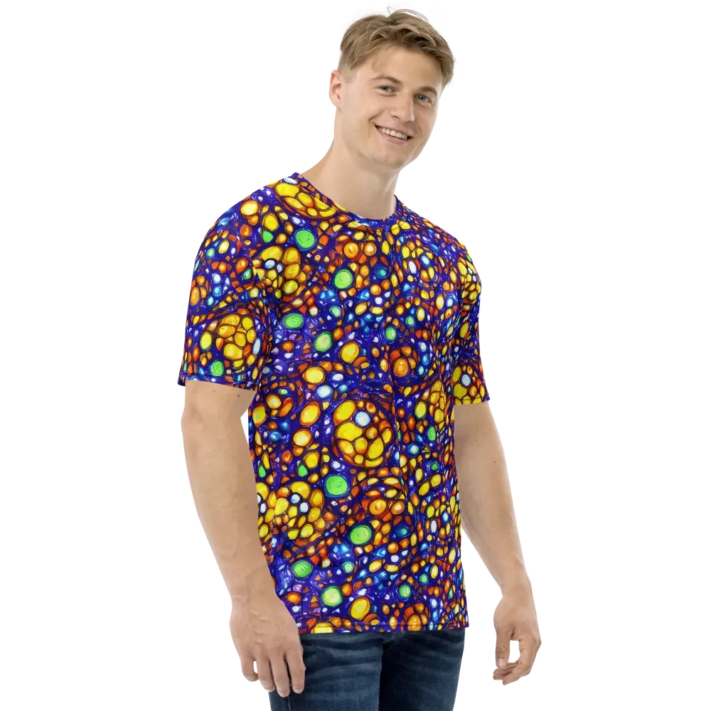 Cobalt Nectar on Men's Crew Neck T-Shirt — Right