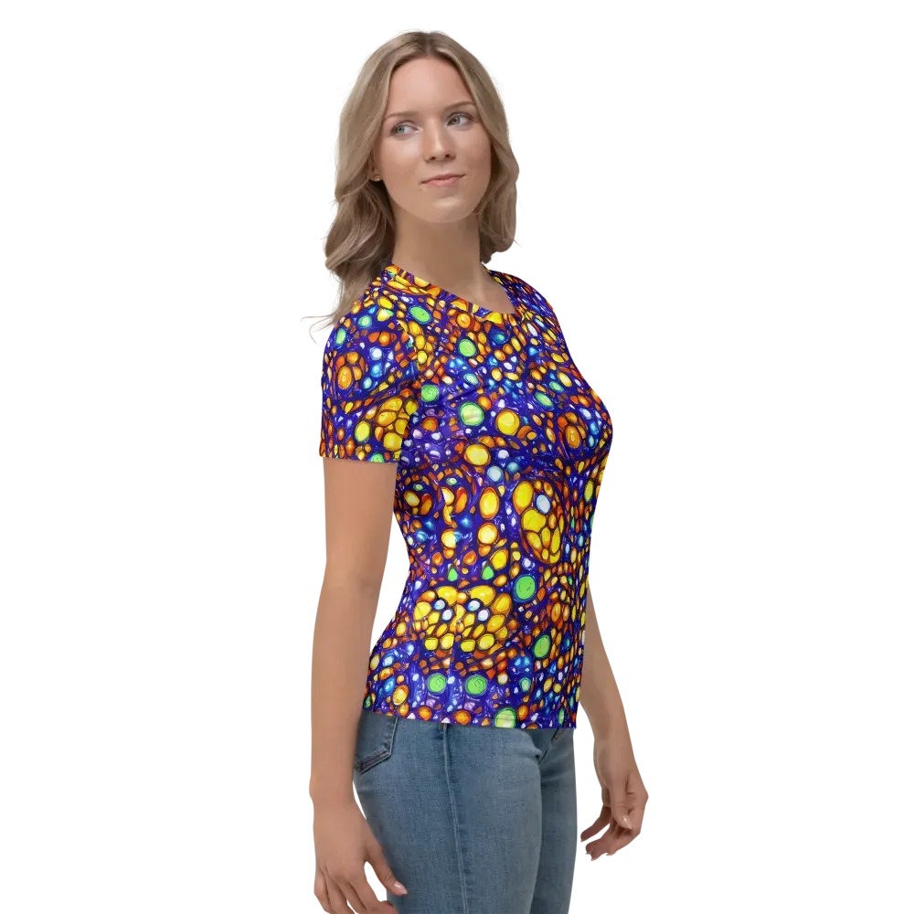 Cobalt Nectar on Women's Crew Neck T-Shirt — Right