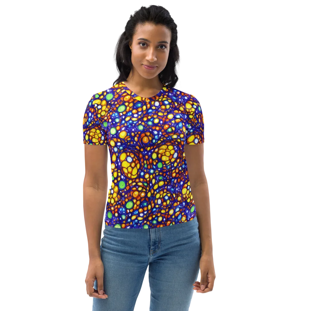 Cobalt Nectar on Women's Crew Neck T-Shirt — Front