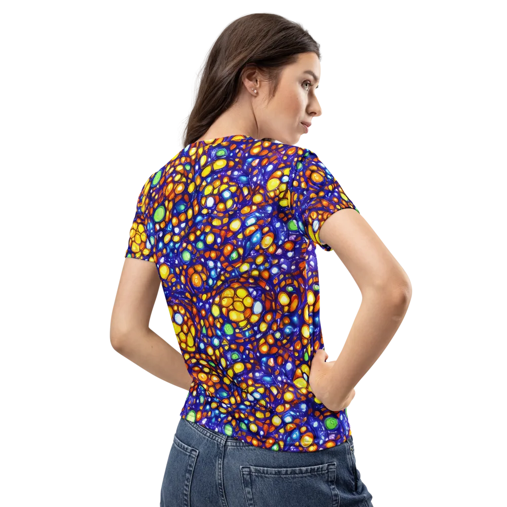 Cobalt Nectar on Women's Crew Neck T-Shirt — Back