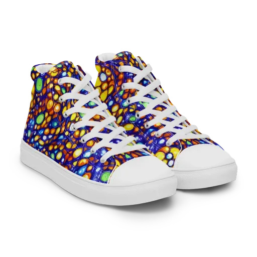Cobalt Nectar on a Women's High Top Canvas Shoes