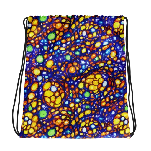 Cobalt Nectar on a Drawstring Bag
