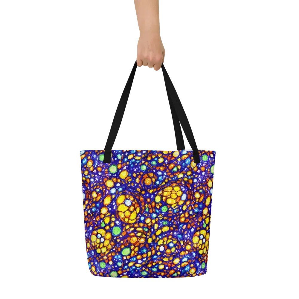 Cobalt Nectar on Large Tote Bag W/ Pocket — Front