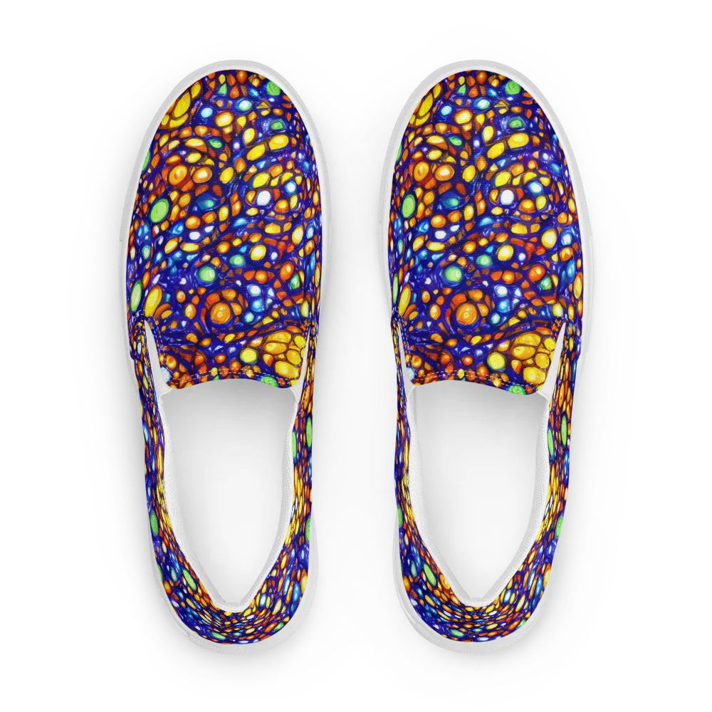 Cobalt Nectar on Women's Slip-On Canvas Shoes — Front