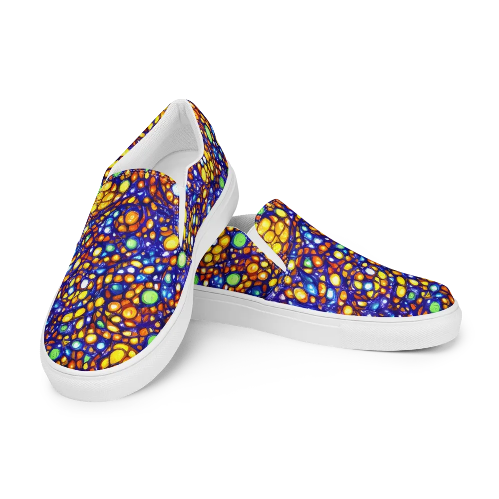 Cobalt Nectar on Women's Slip-On Canvas Shoes — Left Front