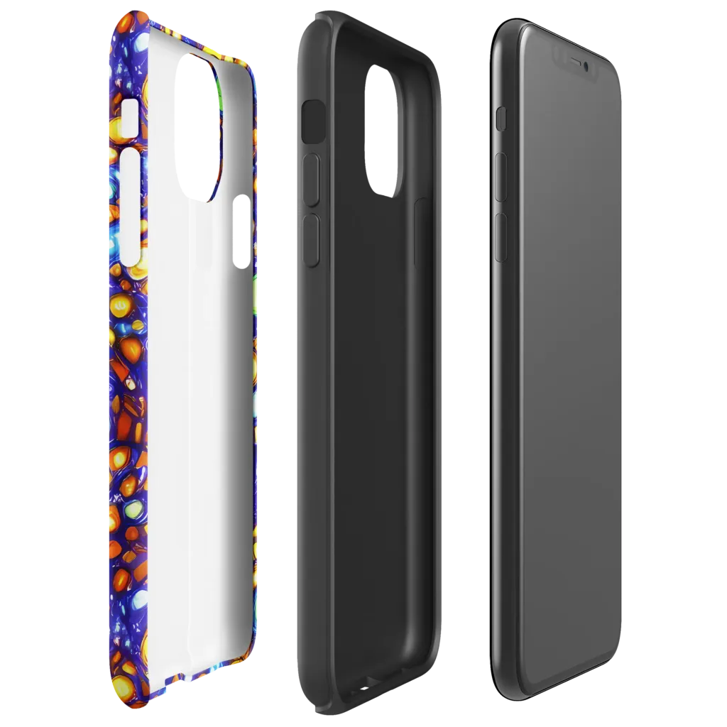 Cobalt Nectar on Tough Case for iPhone® — Right