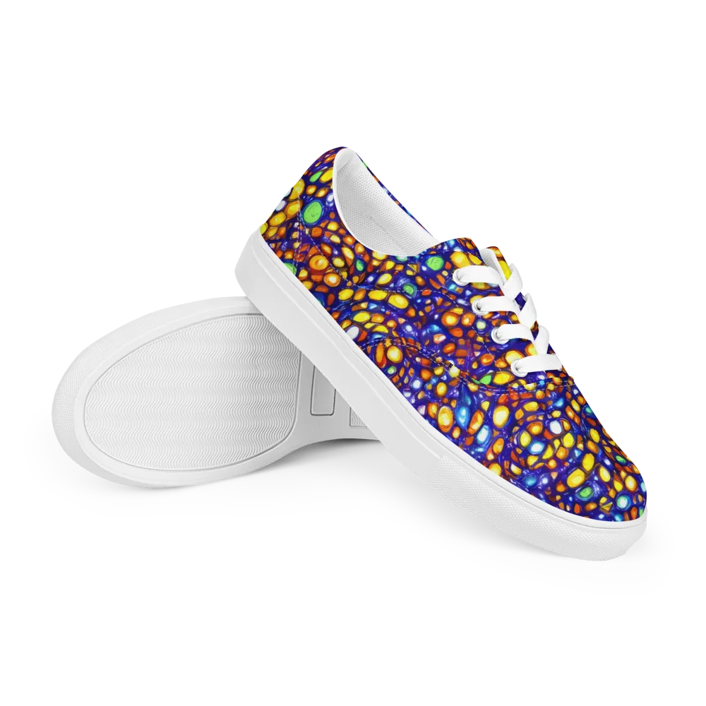 Cobalt Nectar on Men's Lace-Up Canvas Shoes — Right Front