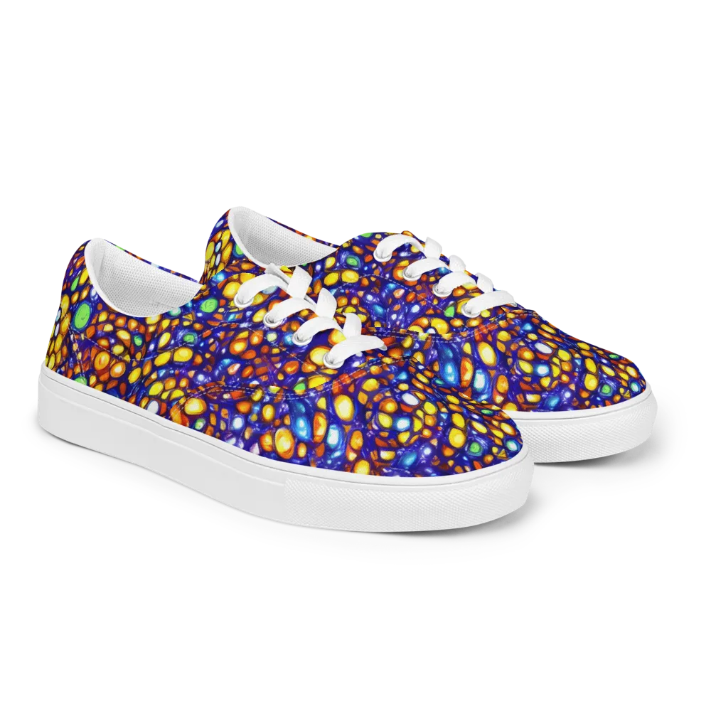 Cobalt Nectar on Men's Lace-Up Canvas Shoes — Right Front