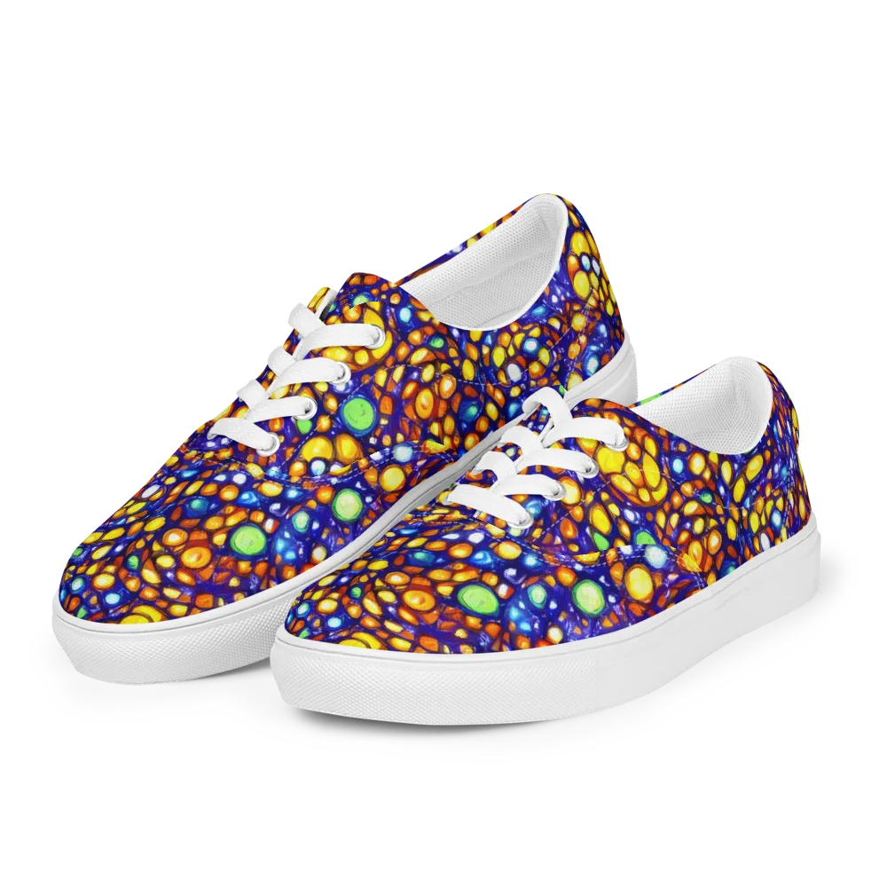 Cobalt Nectar on Men's Lace-Up Canvas Shoes — Left Front