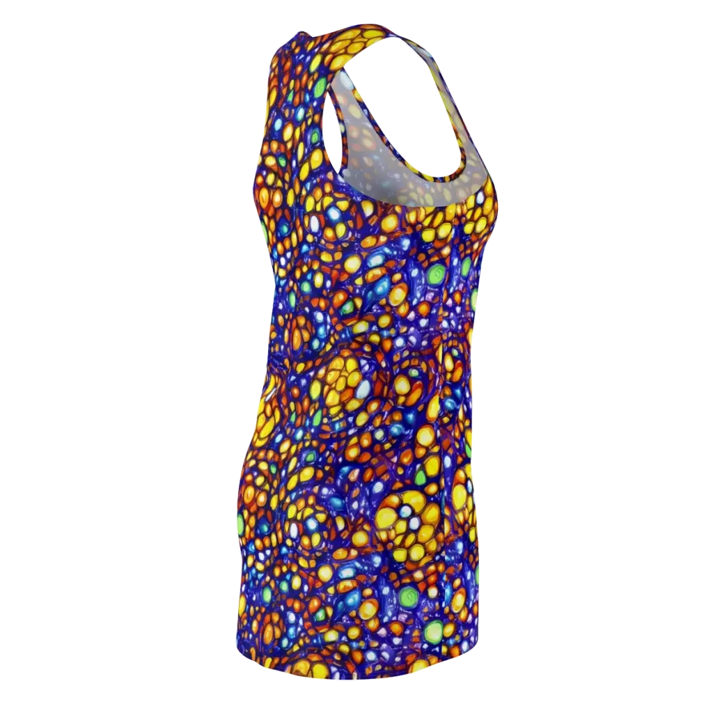 Cobalt Nectar on Racerback Dress — Back Side