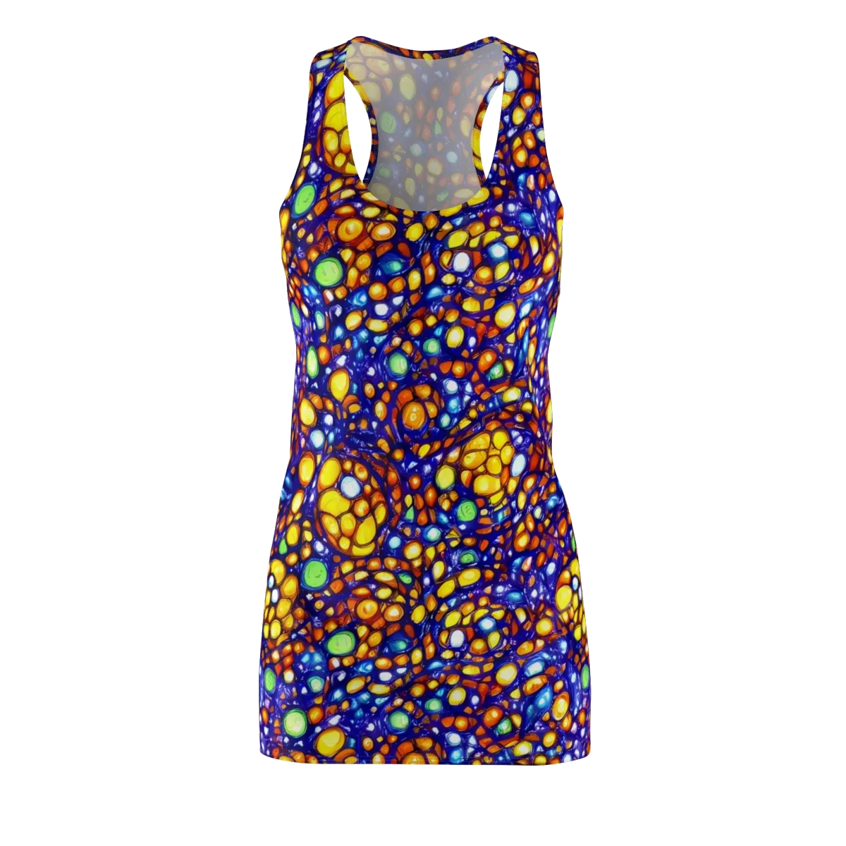 Cobalt Nectar on Racerback Dress — Front