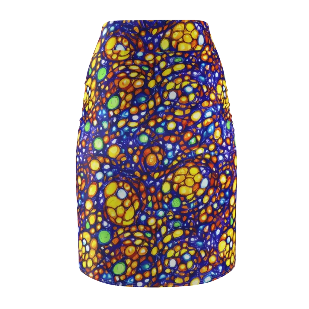 Cobalt Nectar on Pencil Skirt — Back