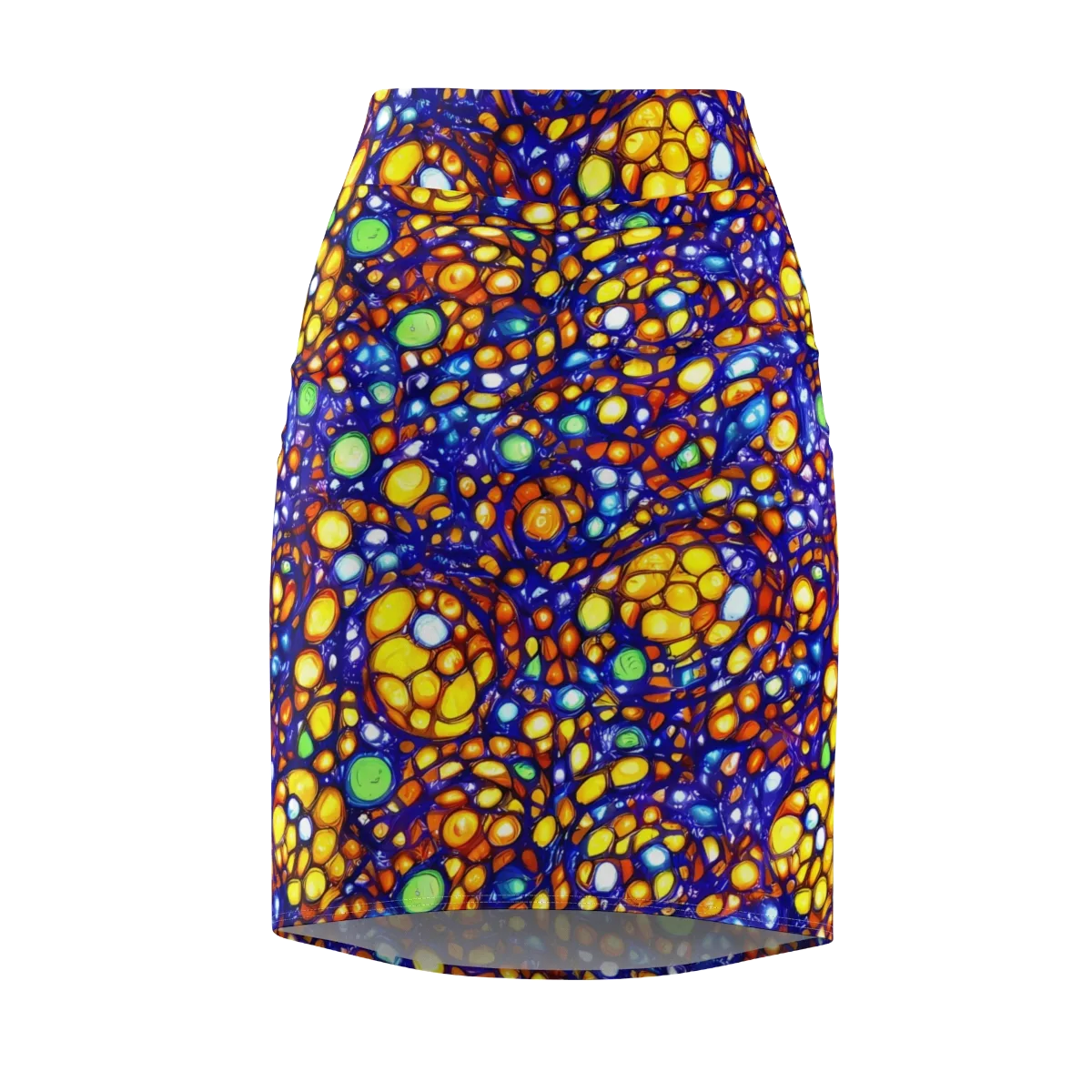 Cobalt Nectar on Pencil Skirt — Front
