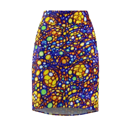 Cobalt Nectar on a Pencil Skirt
