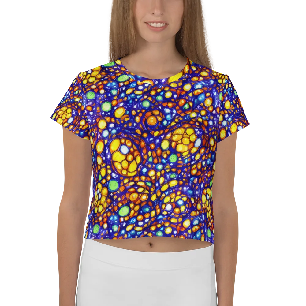 Cobalt Nectar on Crop Tee — Front