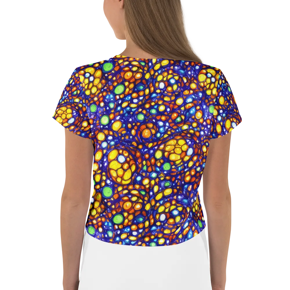Cobalt Nectar on Crop Tee — Back