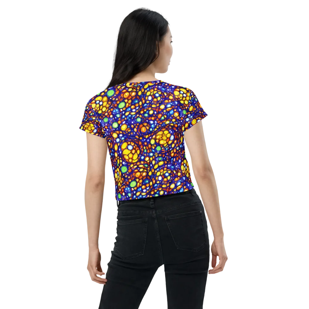 Cobalt Nectar on Crop Tee — Back