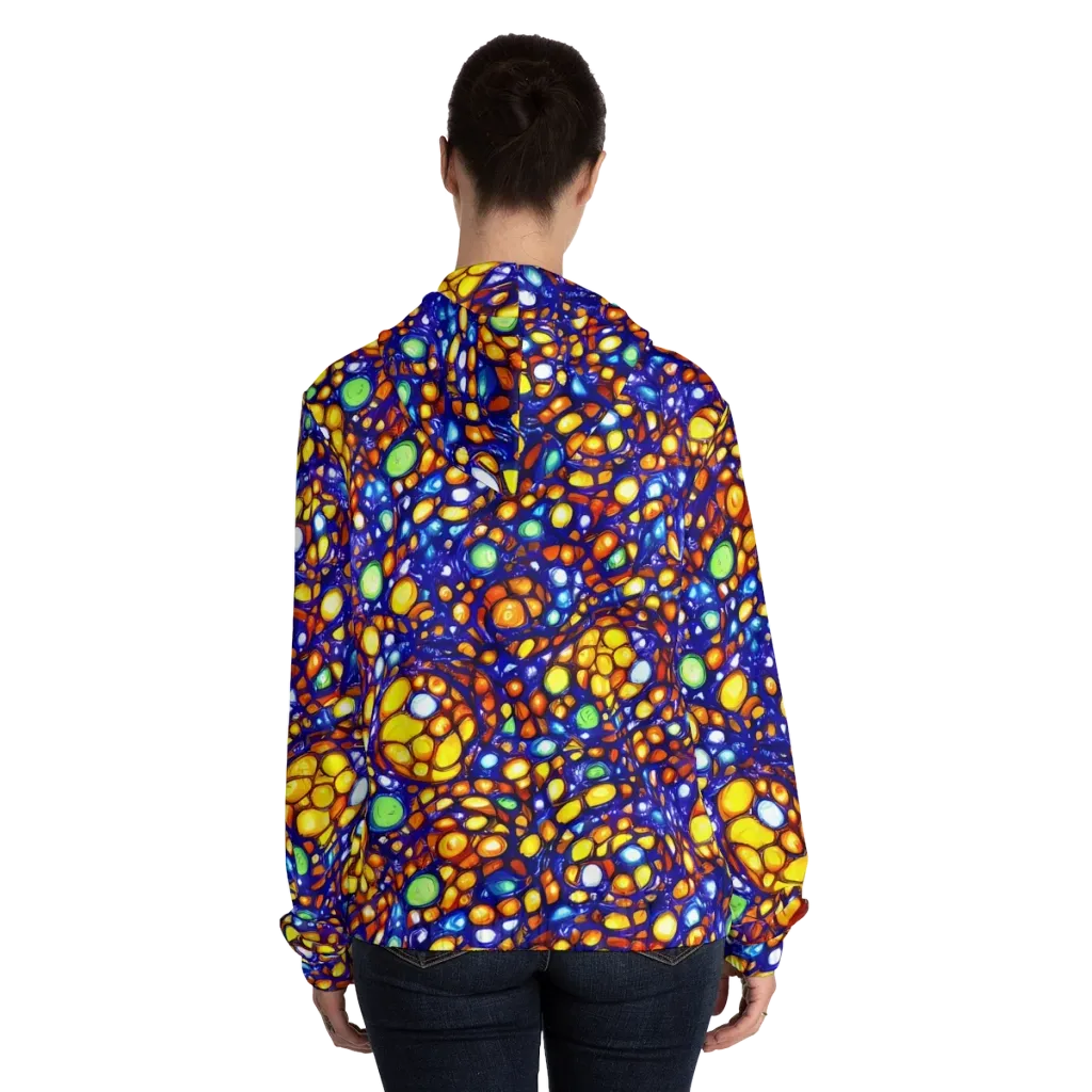 Cobalt Nectar on Women's Full-Zip Hoodie — Back On Person