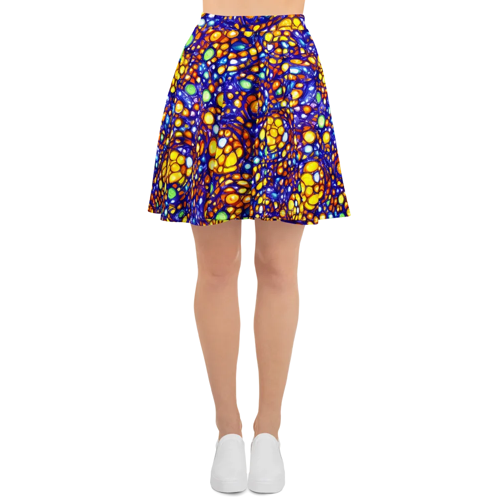 Cobalt Nectar on Skater Skirt — Front