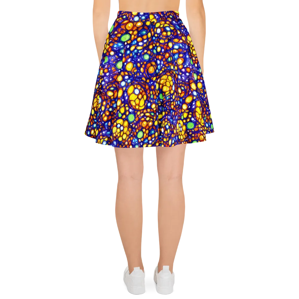 Cobalt Nectar on Skater Skirt — Back
