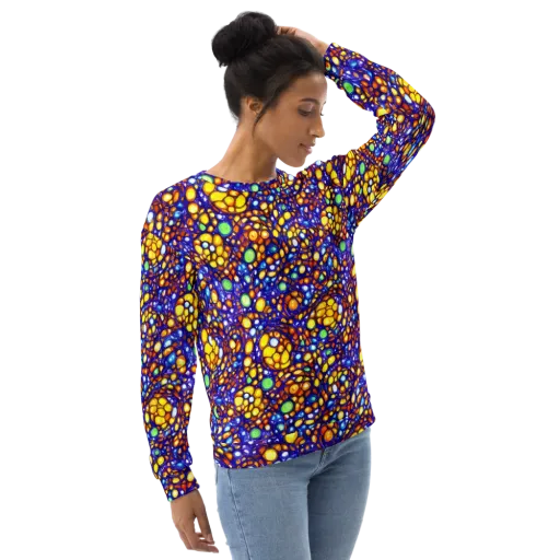 Cobalt Nectar on a Sweatshirt