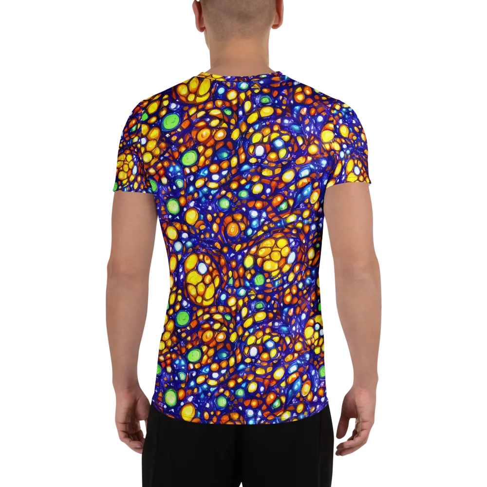 Cobalt Nectar on Men's Athletic T-Shirt — Back