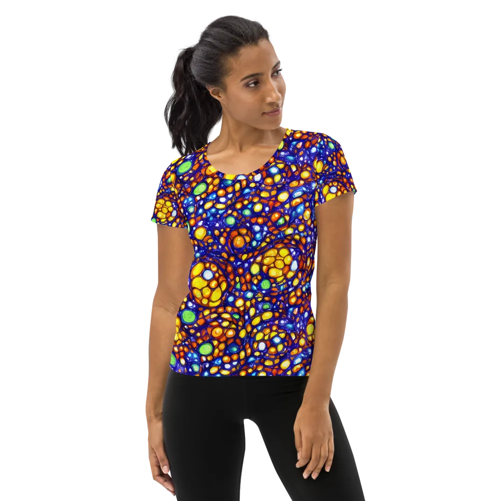 Cobalt Nectar on Women's Athletic T-Shirt — Front