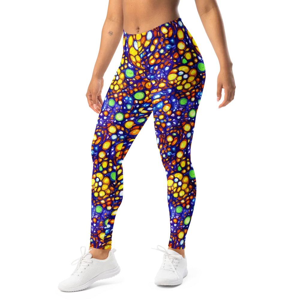 Cobalt Nectar on Leggings — Left Front