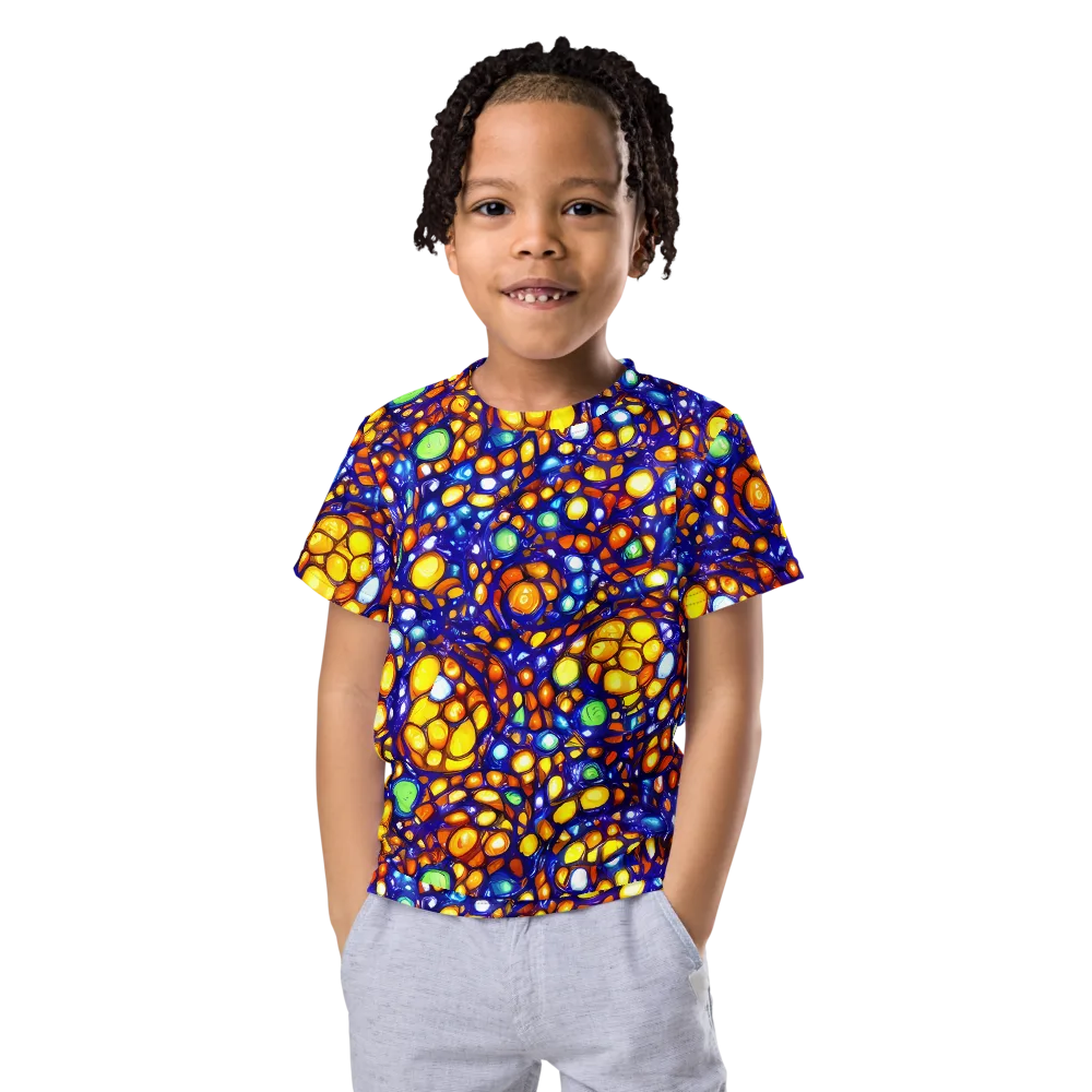 Cobalt Nectar on Kids Crew Neck T-Shirt — Front