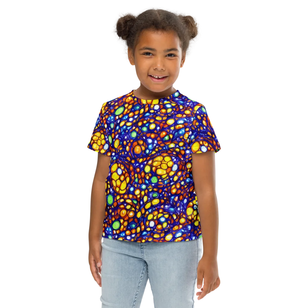 Cobalt Nectar on Kids Crew Neck T-Shirt — Front