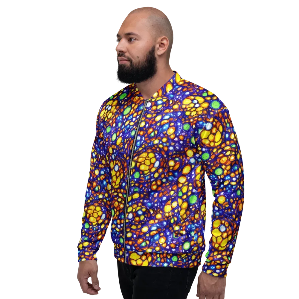 Cobalt Nectar on Bomber Jacket — Left