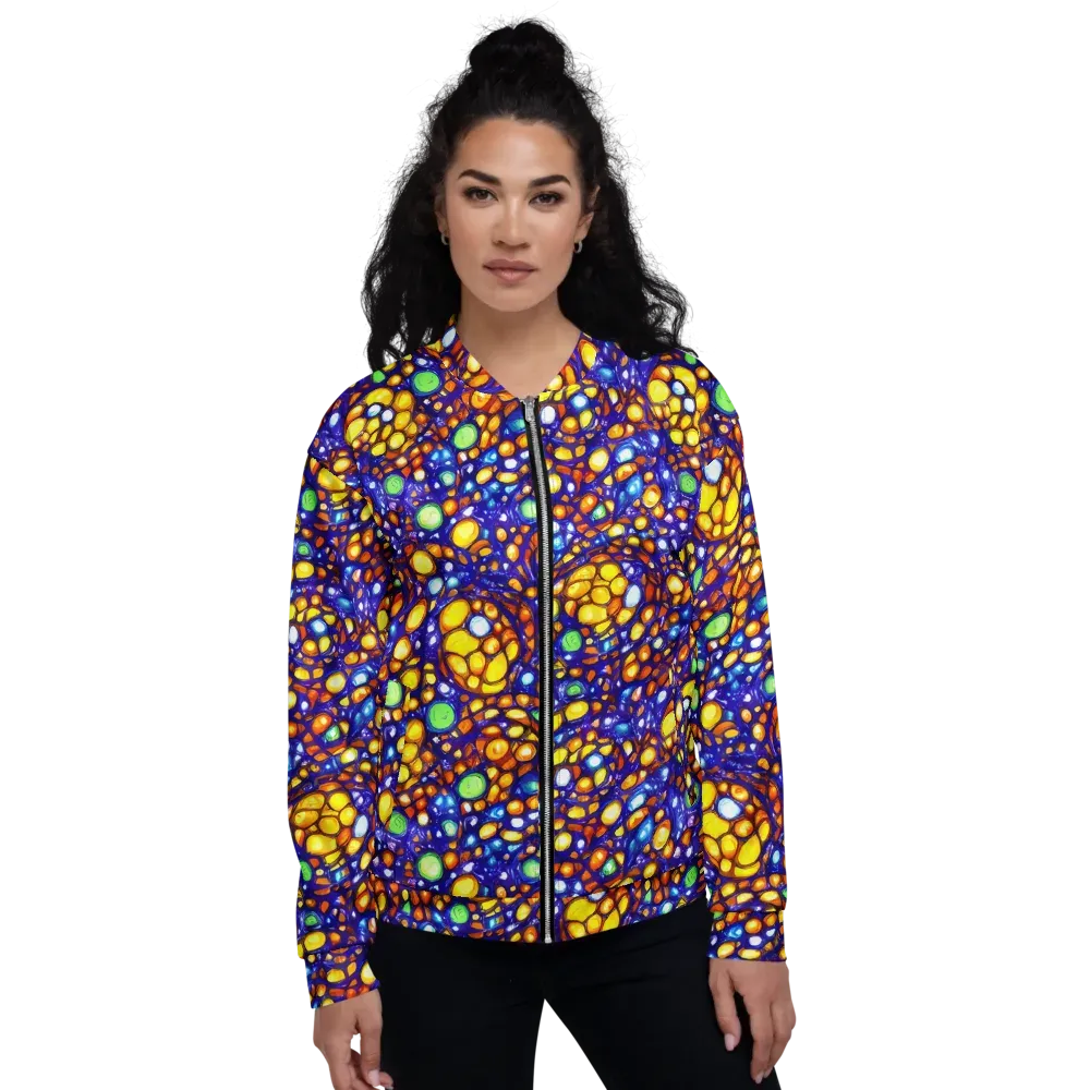 Cobalt Nectar on Bomber Jacket — Front