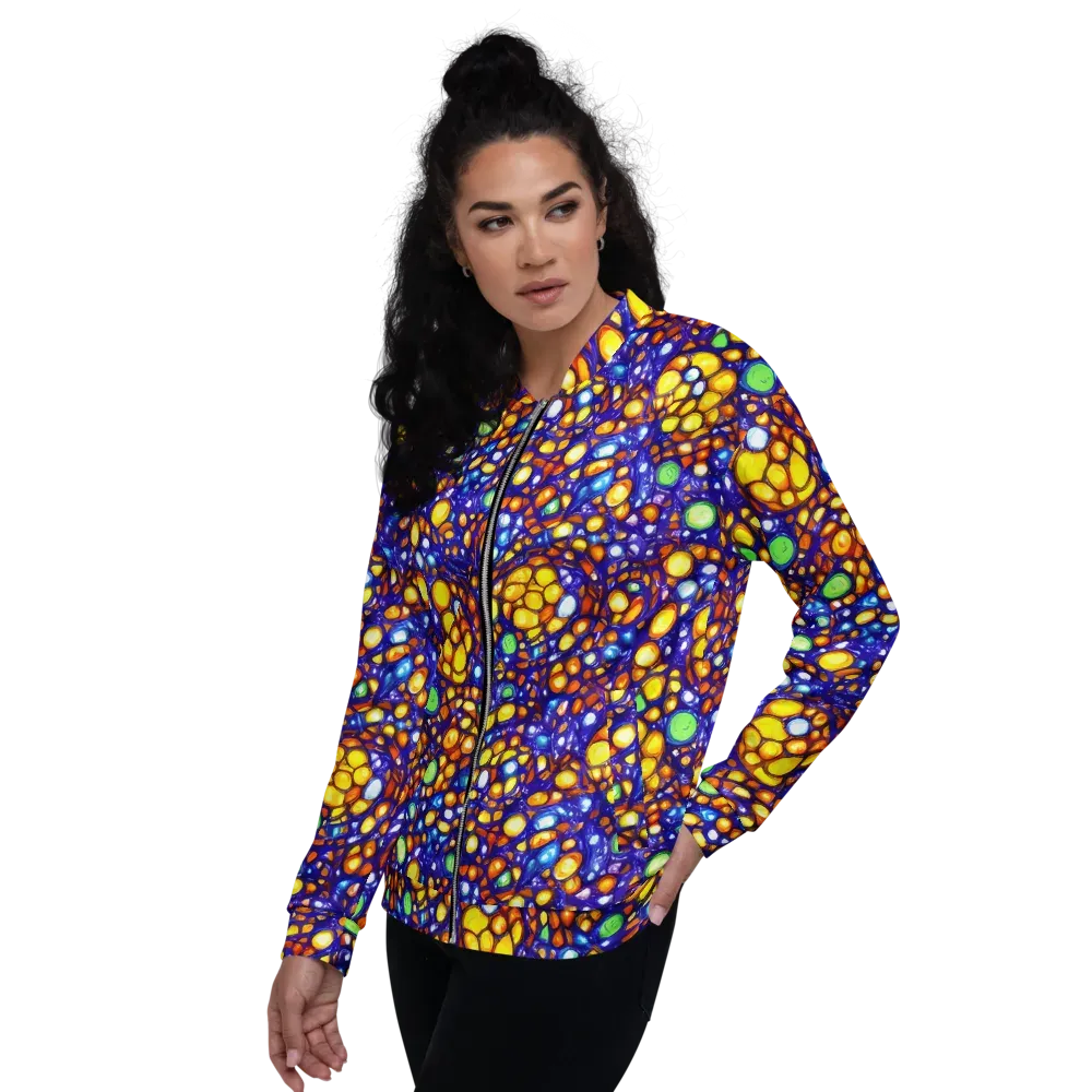Cobalt Nectar on Bomber Jacket — Left