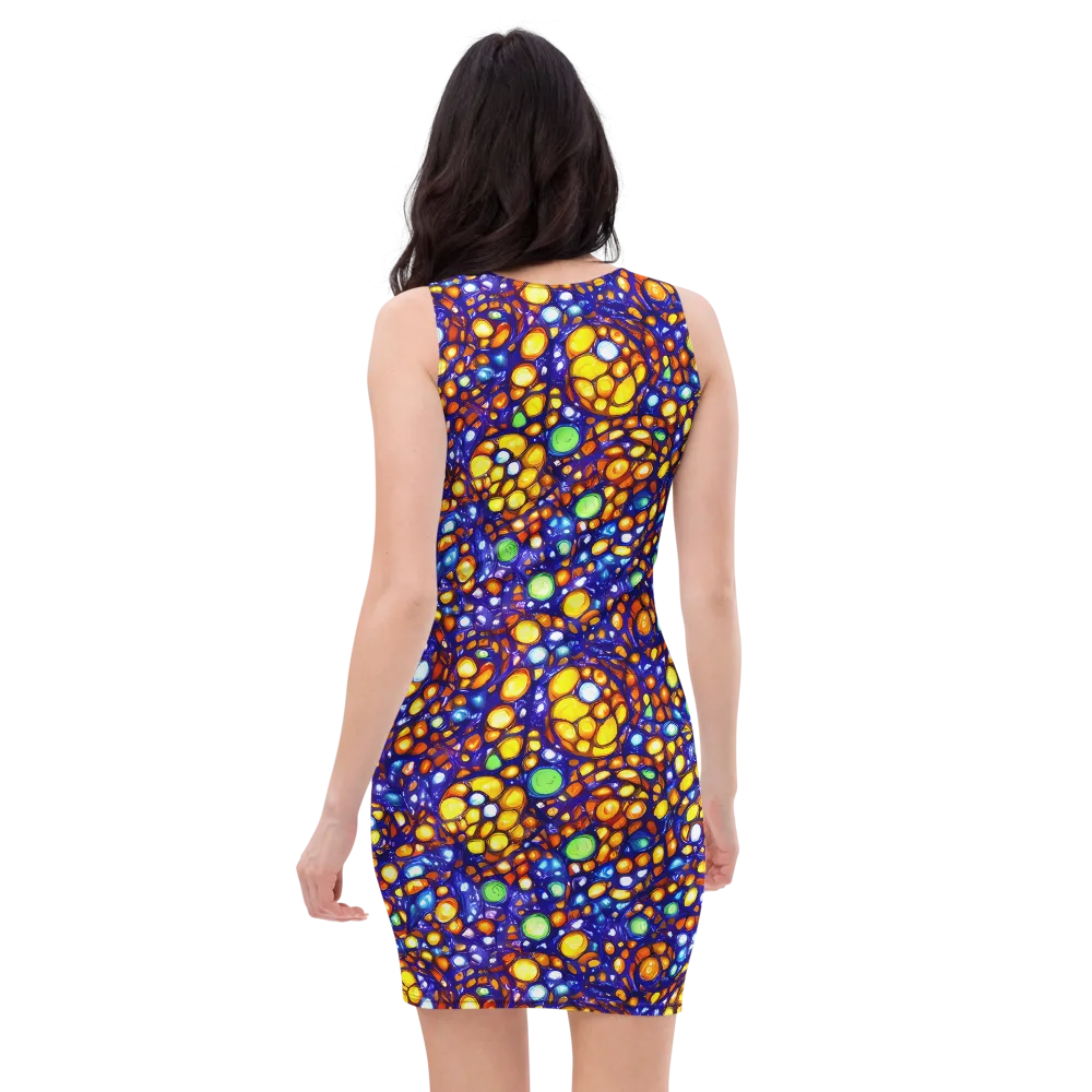 Cobalt Nectar on Bodycon Dress — Back
