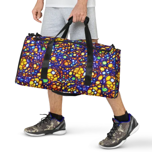 Cobalt Nectar on a Duffle Bag