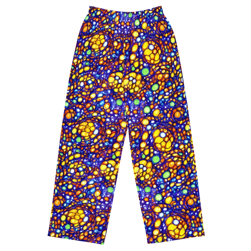 Cobalt Nectar on Wide-Leg Pants — Front