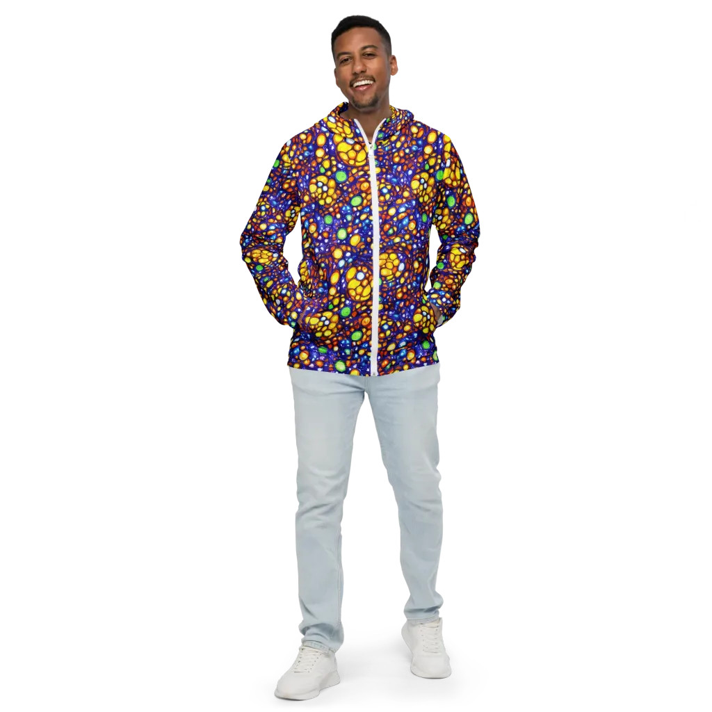 Cobalt Nectar on Men's Windbreaker — Front