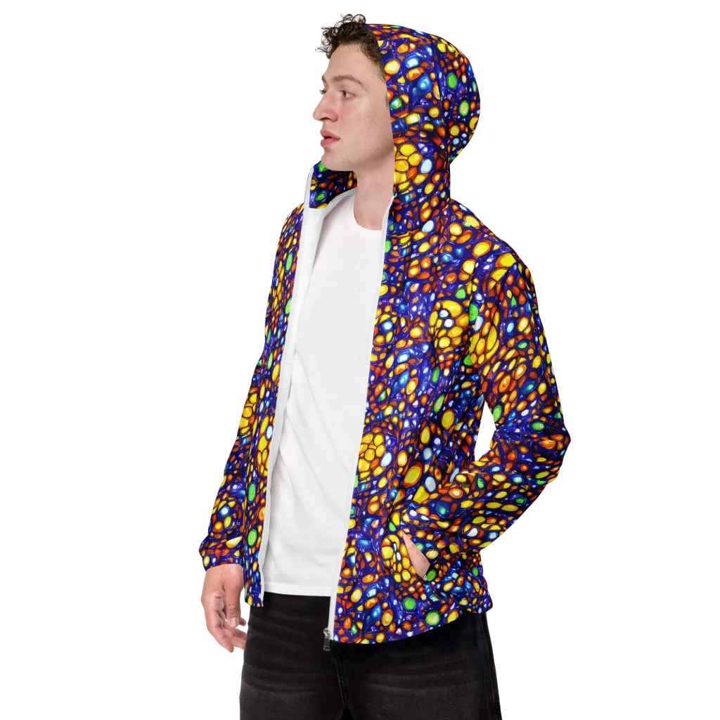 Cobalt Nectar on Men's Windbreaker — Left Front