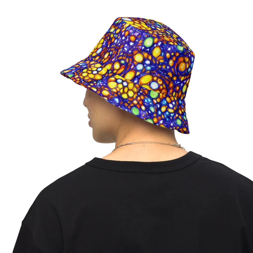 Cobalt Nectar on Reversible Bucket Hat — Back Inside
