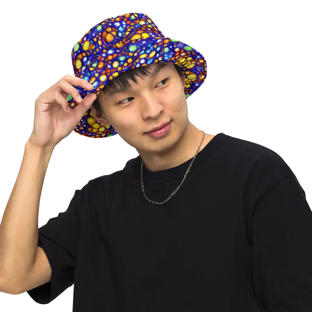 Cobalt Nectar on Reversible Bucket Hat — Front Inside