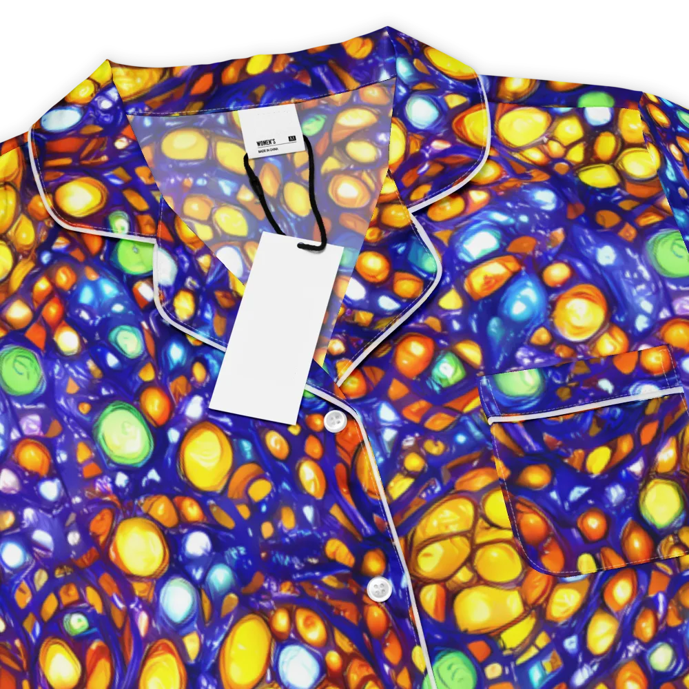 Cobalt Nectar on Women's Short Sleeve Pajama Top — Product details