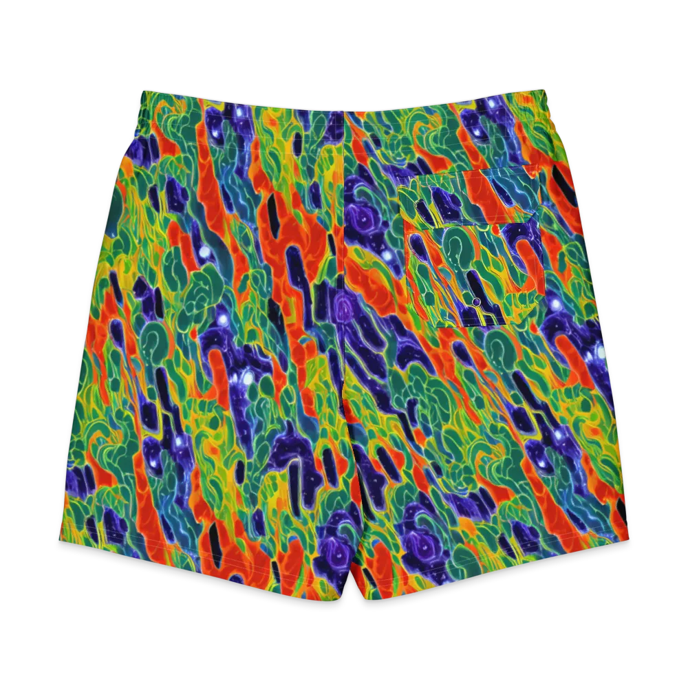 Liquid Tropics on Men's Board Shorts — Back
