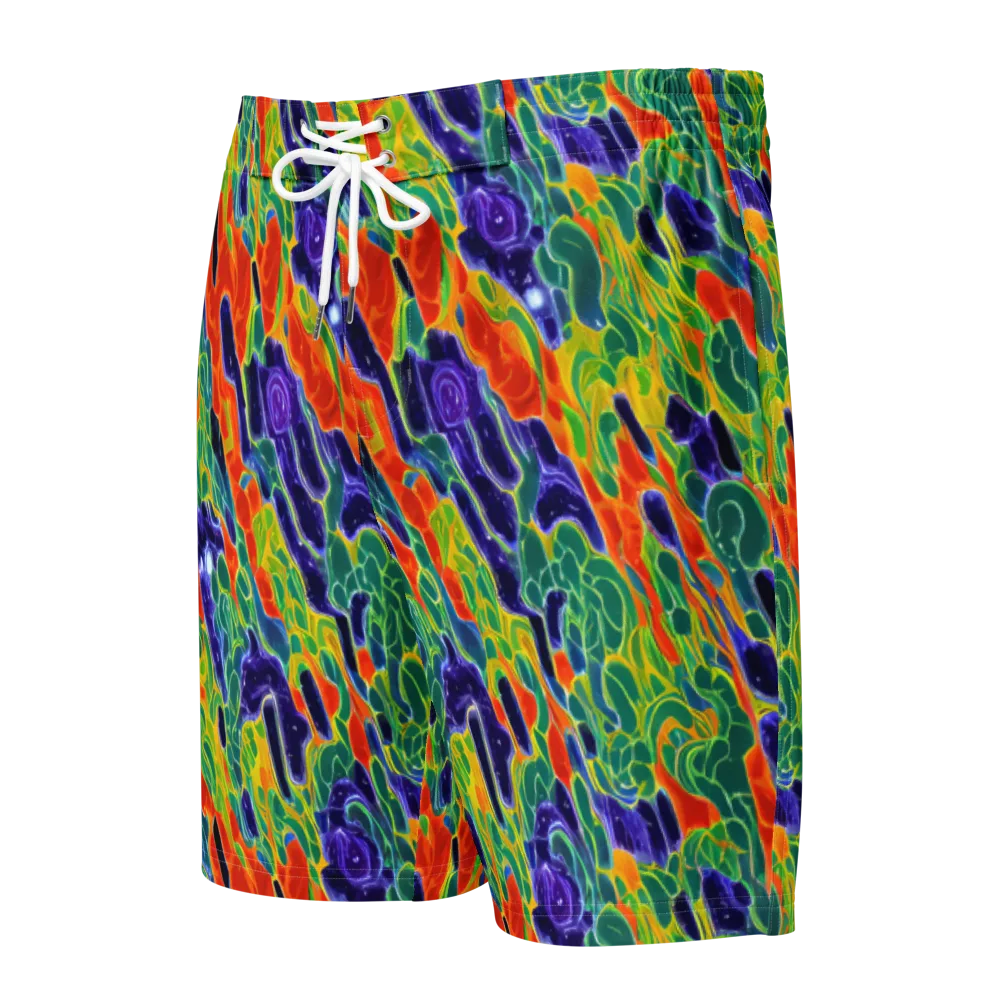 Liquid Tropics on Men's Board Shorts — Front