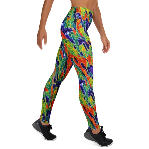 Liquid Tropics on a Yoga Leggings