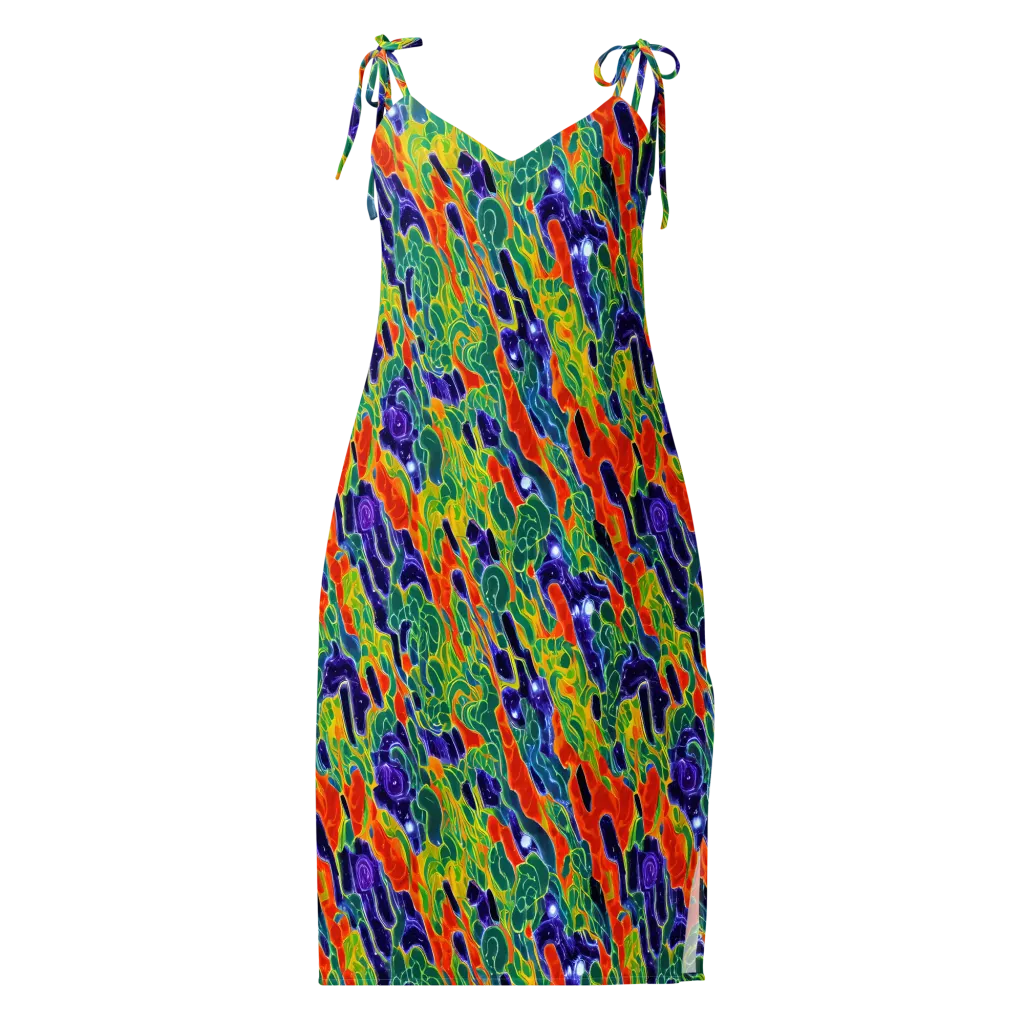Liquid Tropics on Slip Dress — Front