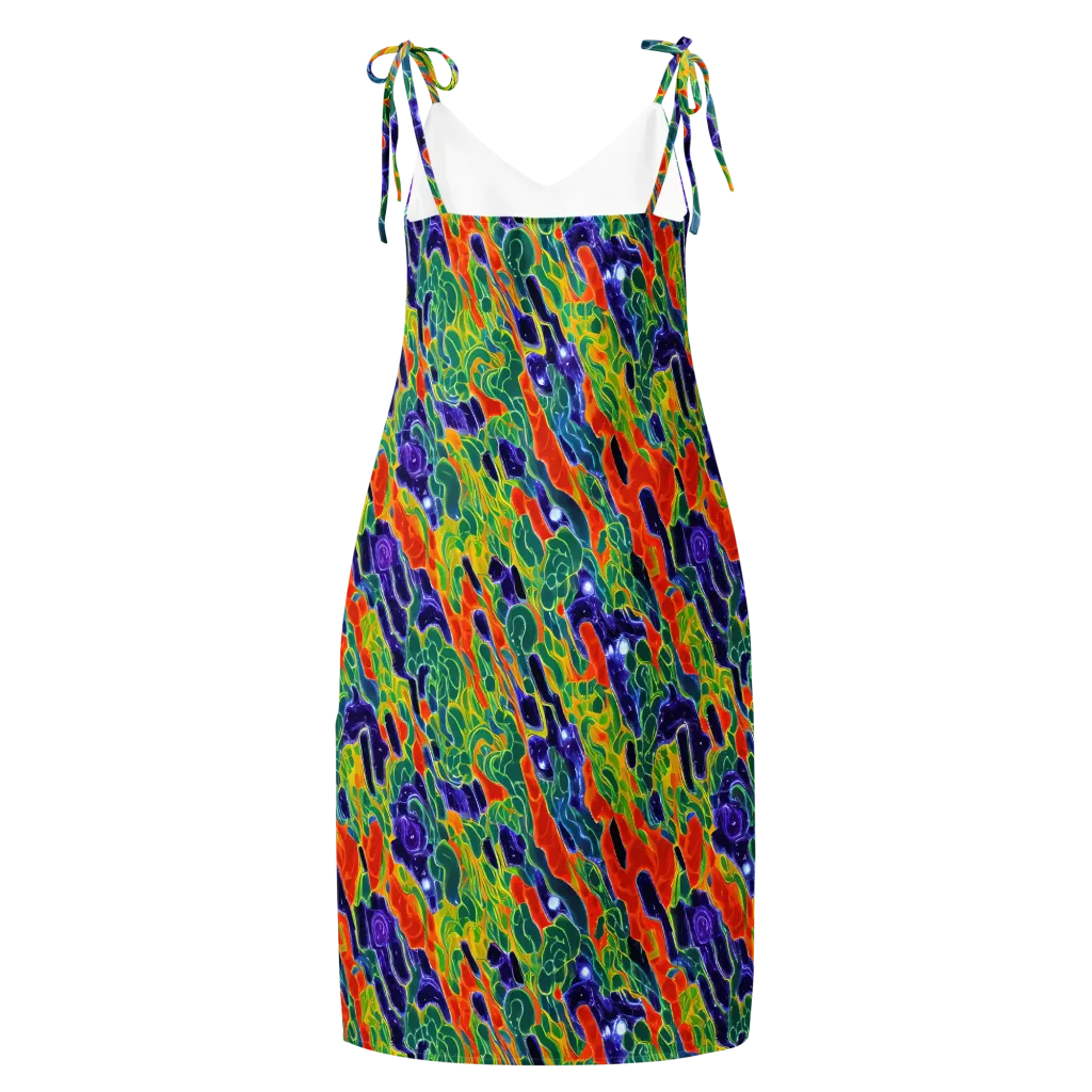 Liquid Tropics on Slip Dress — Back