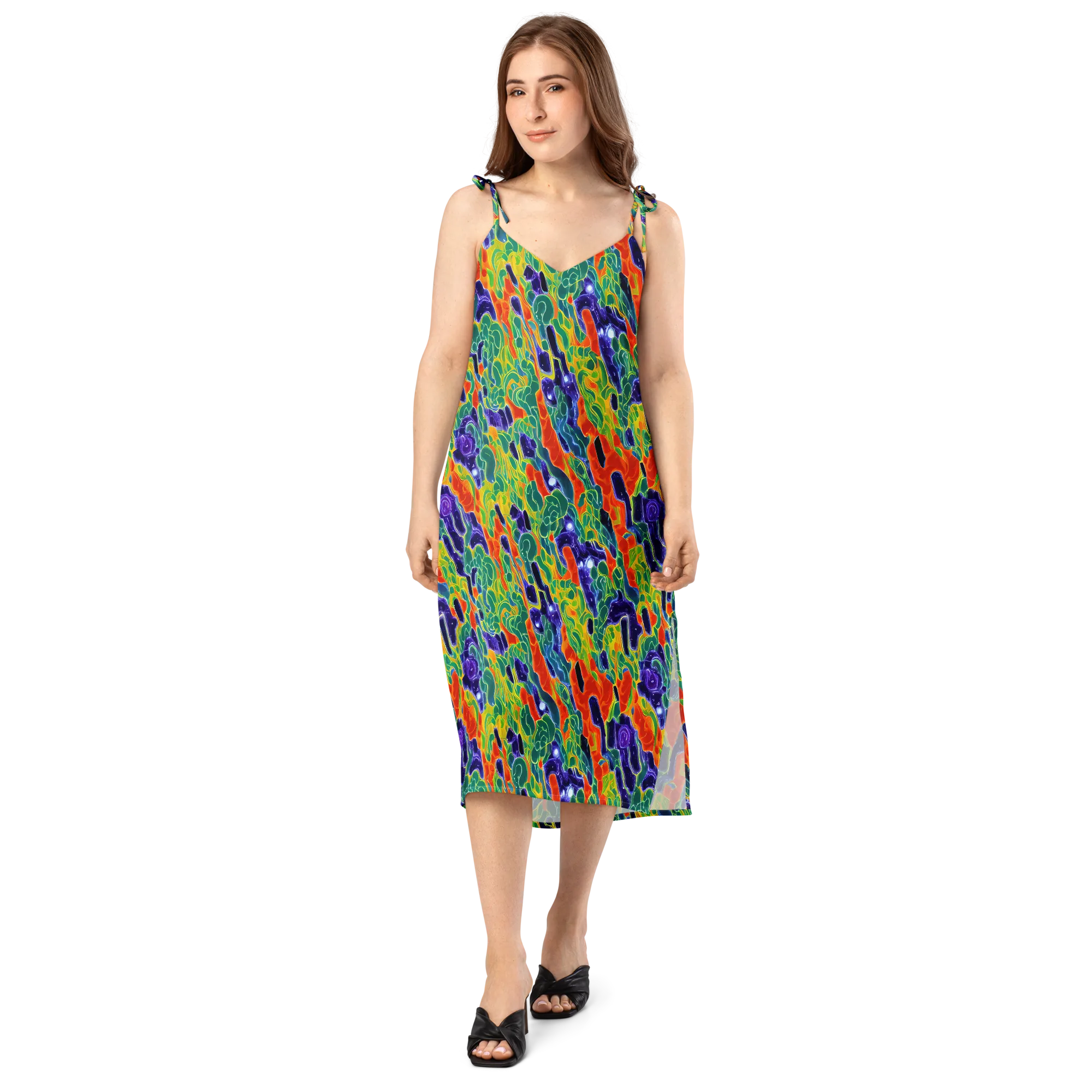Liquid Tropics on Slip Dress — Front